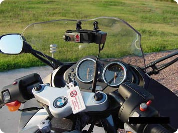 motorcycle windshield phone mount